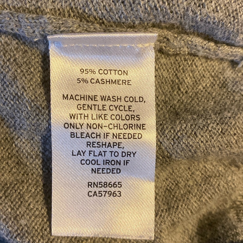 Nordstrom Sweater, Crew neck, Sz L, Neutral, Cotton, Cashmere, old money - Picture 4 of 12